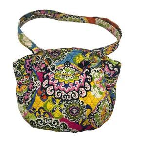 Vera Bradley Glenna Tote Rio Vibrant Multicolor Floral Quilted Shoulder Bag